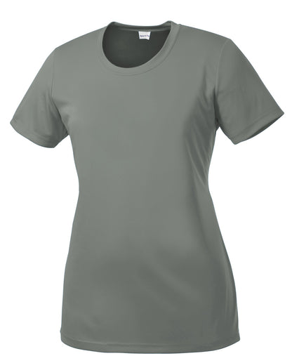 Sport-Tek Women's PosiCharge Competitor Tee. LST350 Grey Concrete