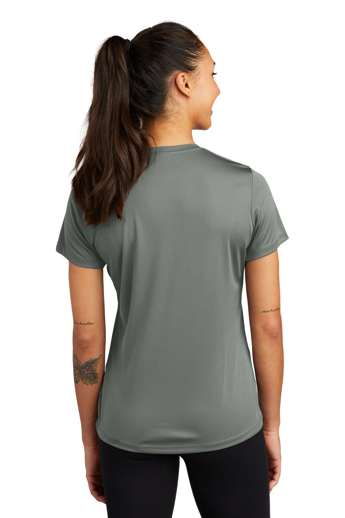 Custom Embroidered Sport-Tek Women's PosiCharge Competitor Tee. LST350,Grey Concrete