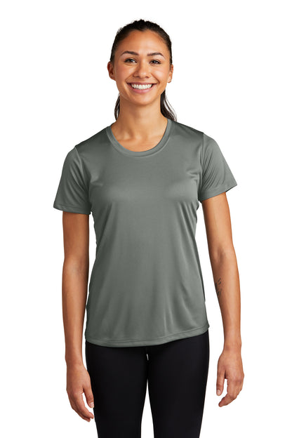 Sport-Tek Women's PosiCharge Competitor Tee. LST350 Grey Concrete