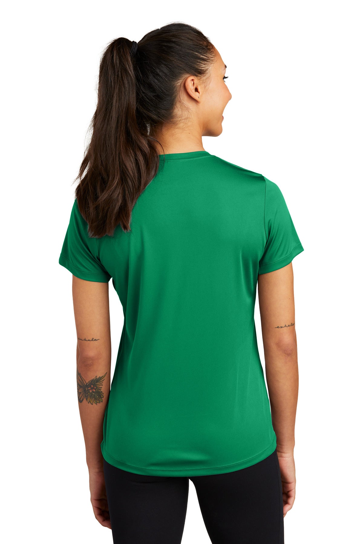 Custom Embroidered Sport-Tek Women's PosiCharge Competitor Tee. LST350,Kelly Green