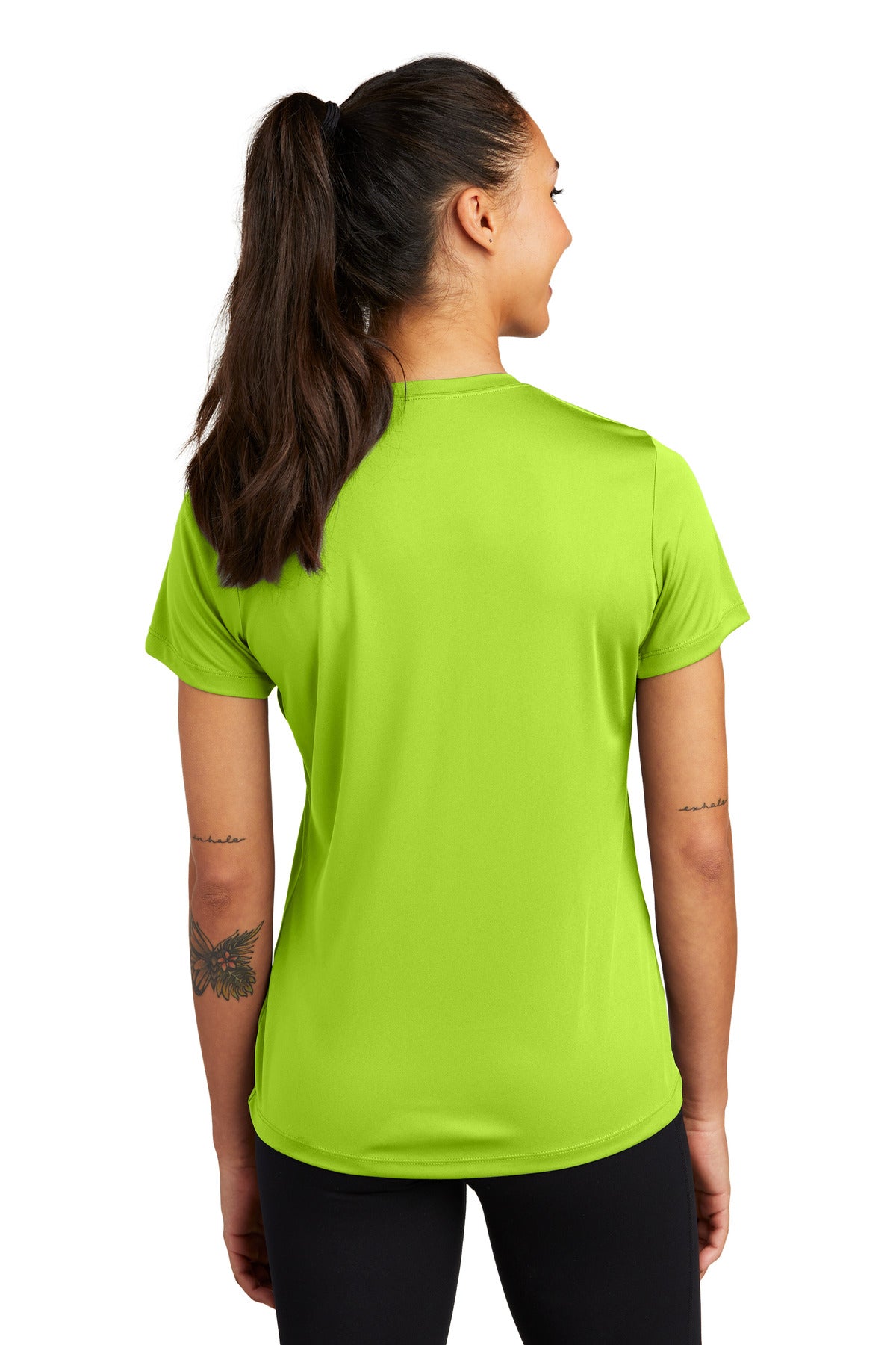 Custom Embroidered Sport-Tek Women's PosiCharge Competitor Tee. LST350,Lime Shock