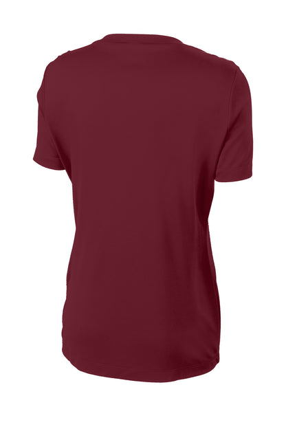 Sport-Tek Women's PosiCharge Competitor Tee. LST350 Maroon