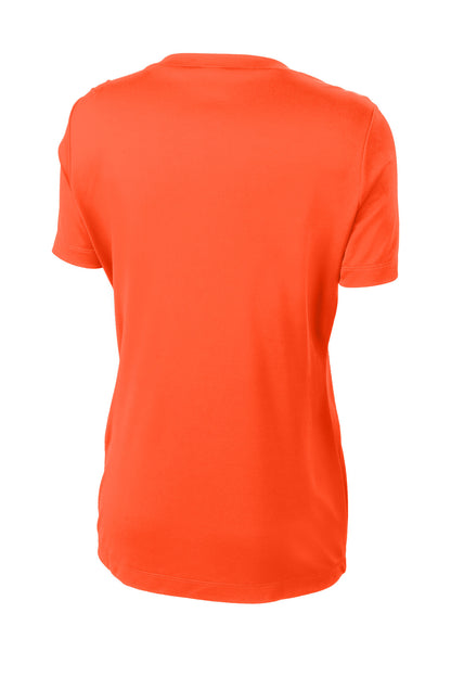 Sport-Tek Women's PosiCharge Competitor Tee. LST350 Neon Orange