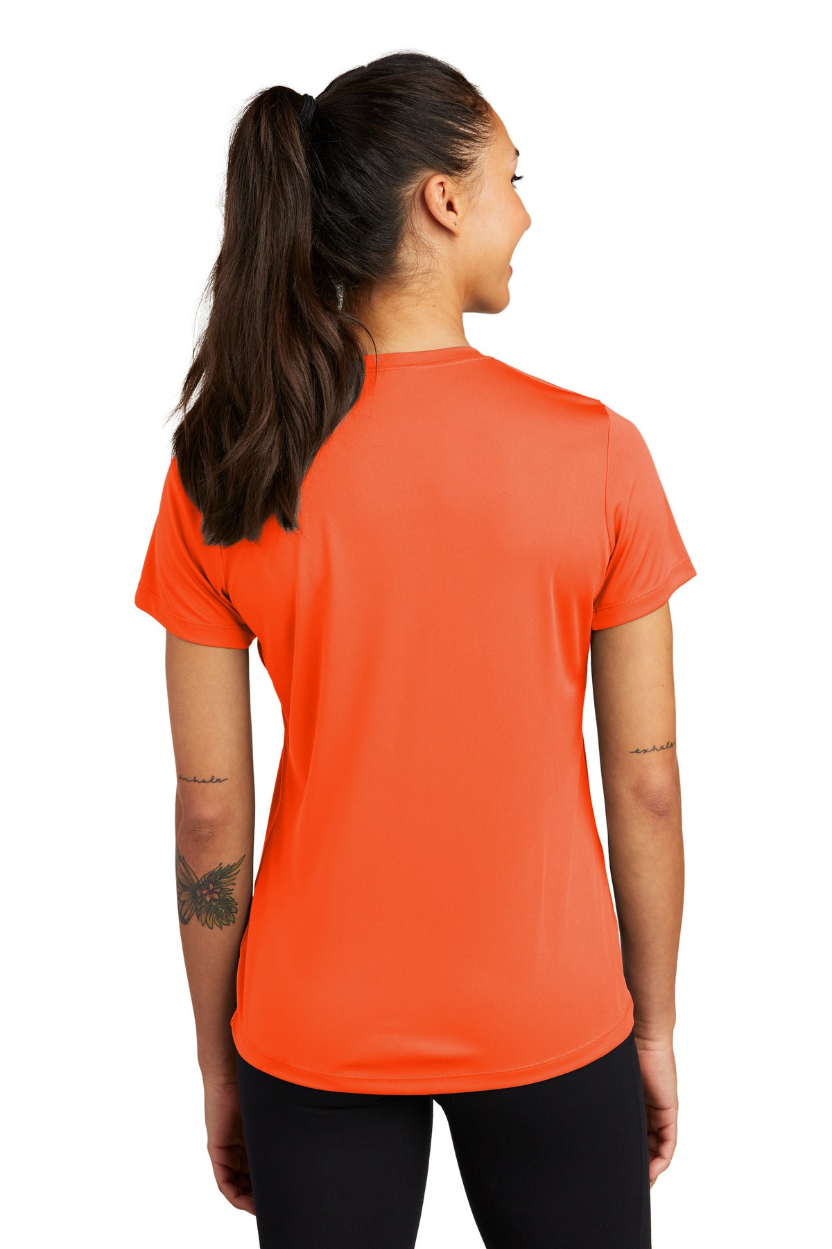 Custom Embroidered Sport-Tek Women's PosiCharge Competitor Tee. LST350,Neon Orange