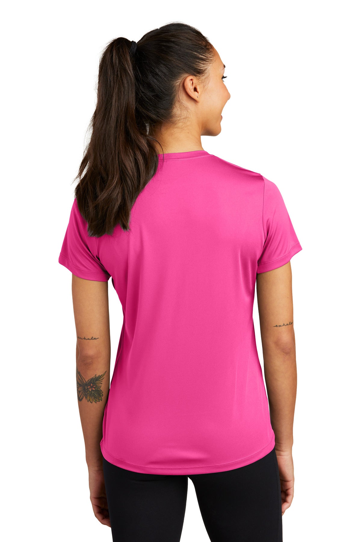 Custom Embroidered Sport-Tek Women's PosiCharge Competitor Tee. LST350,Neon Pink