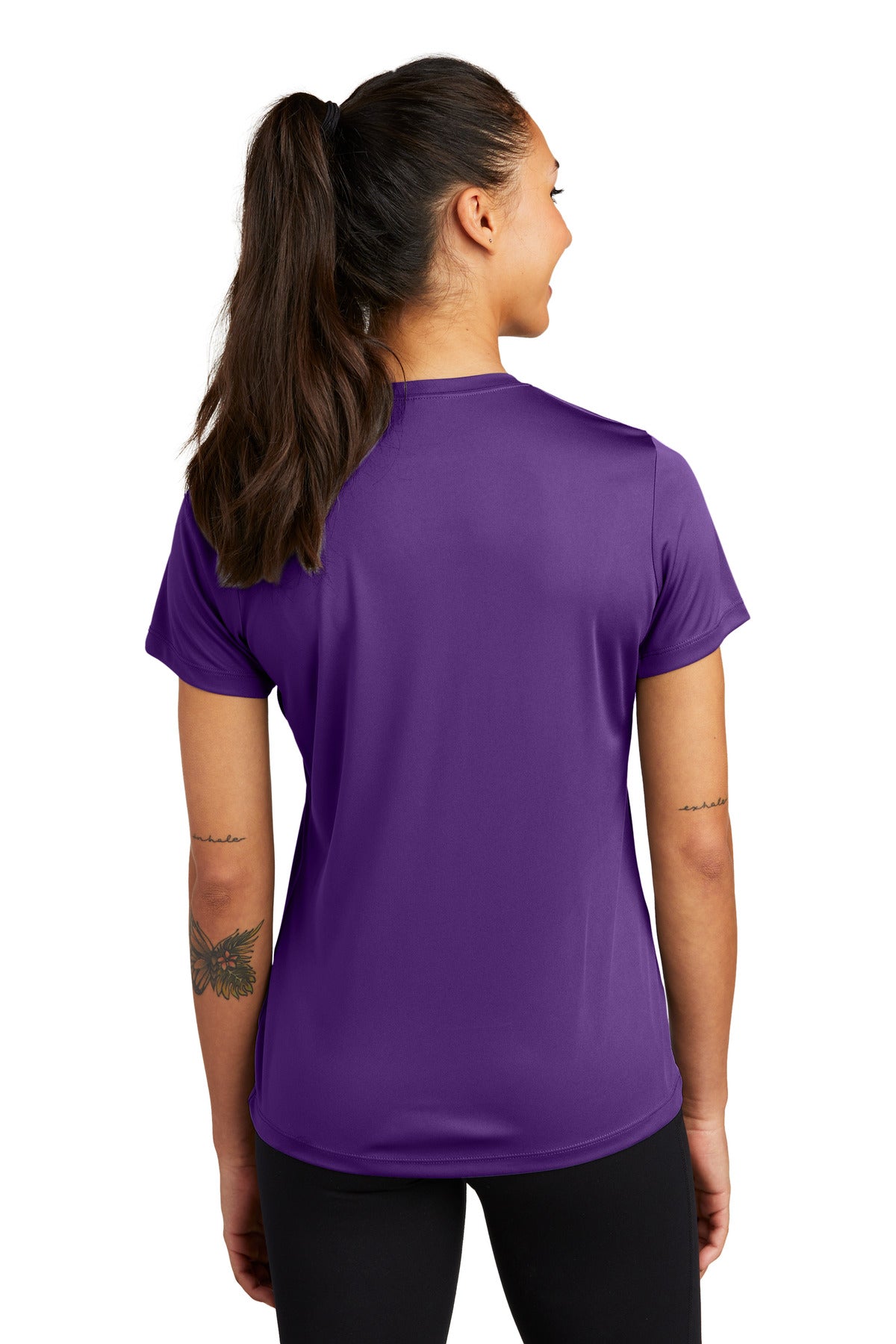 Custom Embroidered Sport-Tek Women's PosiCharge Competitor Tee. LST350,Purple