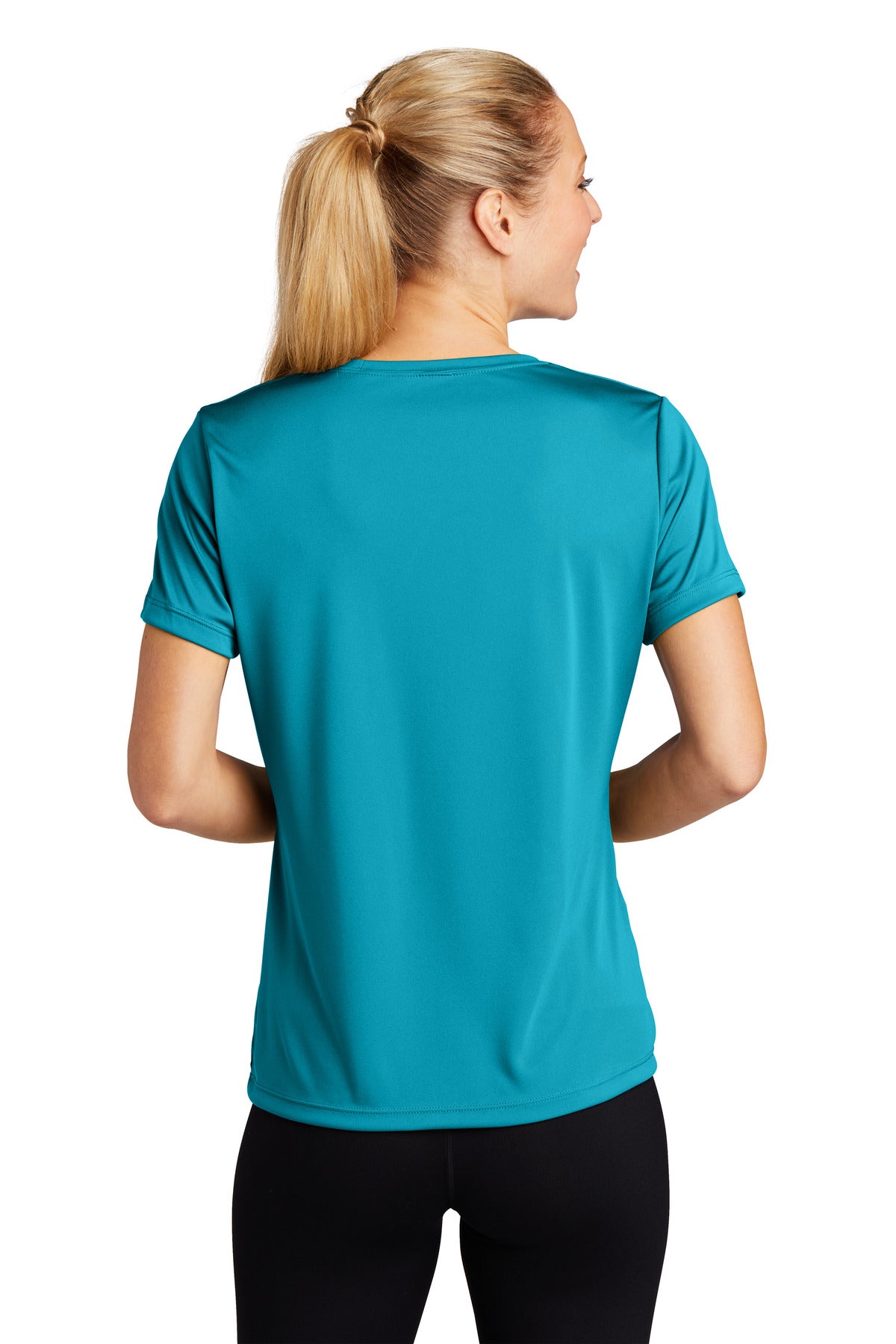 Custom Embroidered Sport-Tek Women's PosiCharge Competitor Tee. LST350,Tropic Blue