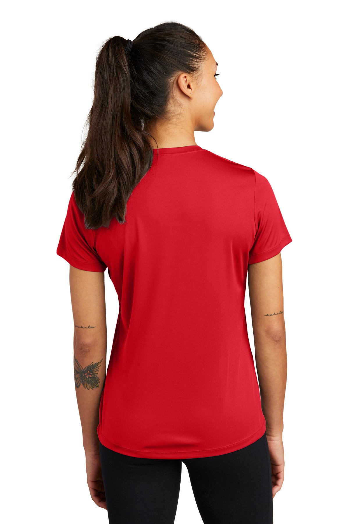 Custom Embroidered Sport-Tek Women's PosiCharge Competitor Tee. LST350,True Red