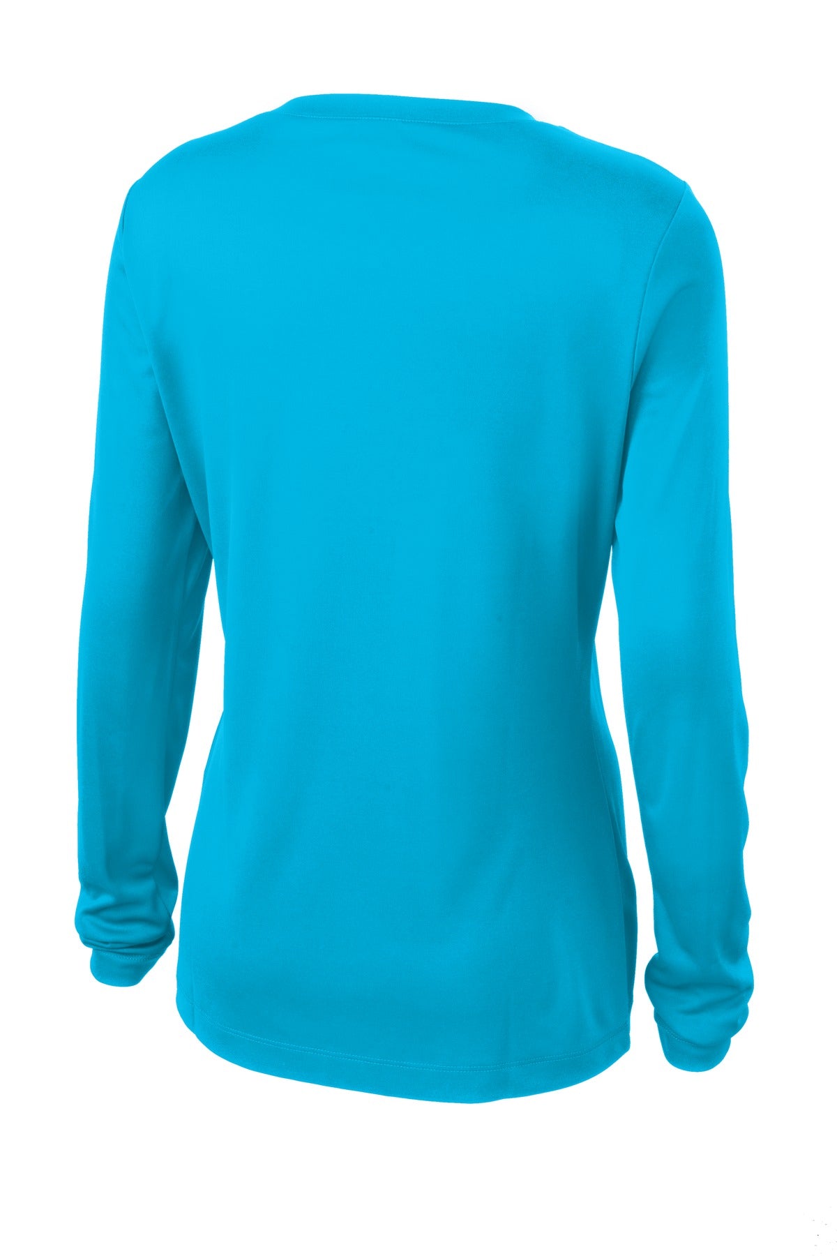 Sport-Tek Women's Long Sleeve PosiCharge Competitor V-Neck Tee. LST353LS Atomic Blue