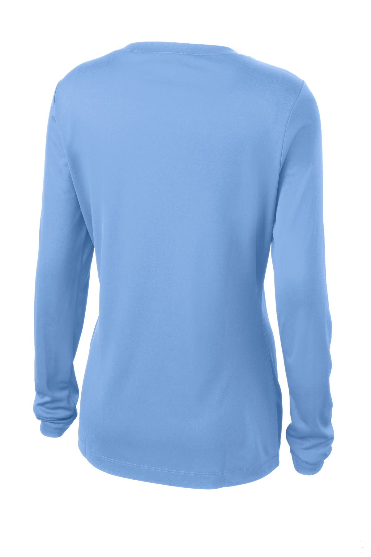 Sport-Tek Women's Long Sleeve PosiCharge Competitor V-Neck Tee. LST353LS Carolina Blue