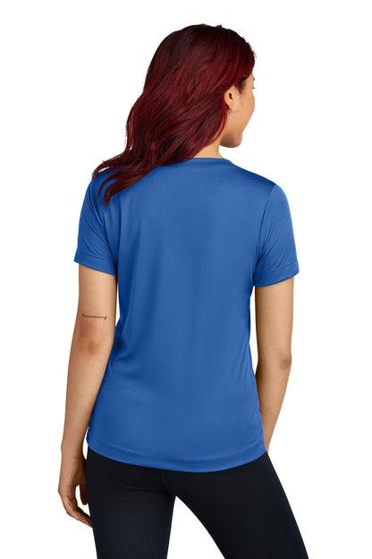 Custom Embroidered Sport-Tek Women's PosiCharge Competitor V-Neck Tee. LST353,True Royal
