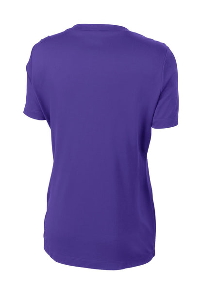 Sport-Tek Women's PosiCharge Competitor V-Neck Tee. LST353 Purple