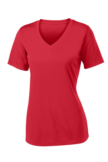 Sport-Tek Women's PosiCharge Competitor V-Neck Tee. LST353 True Red
