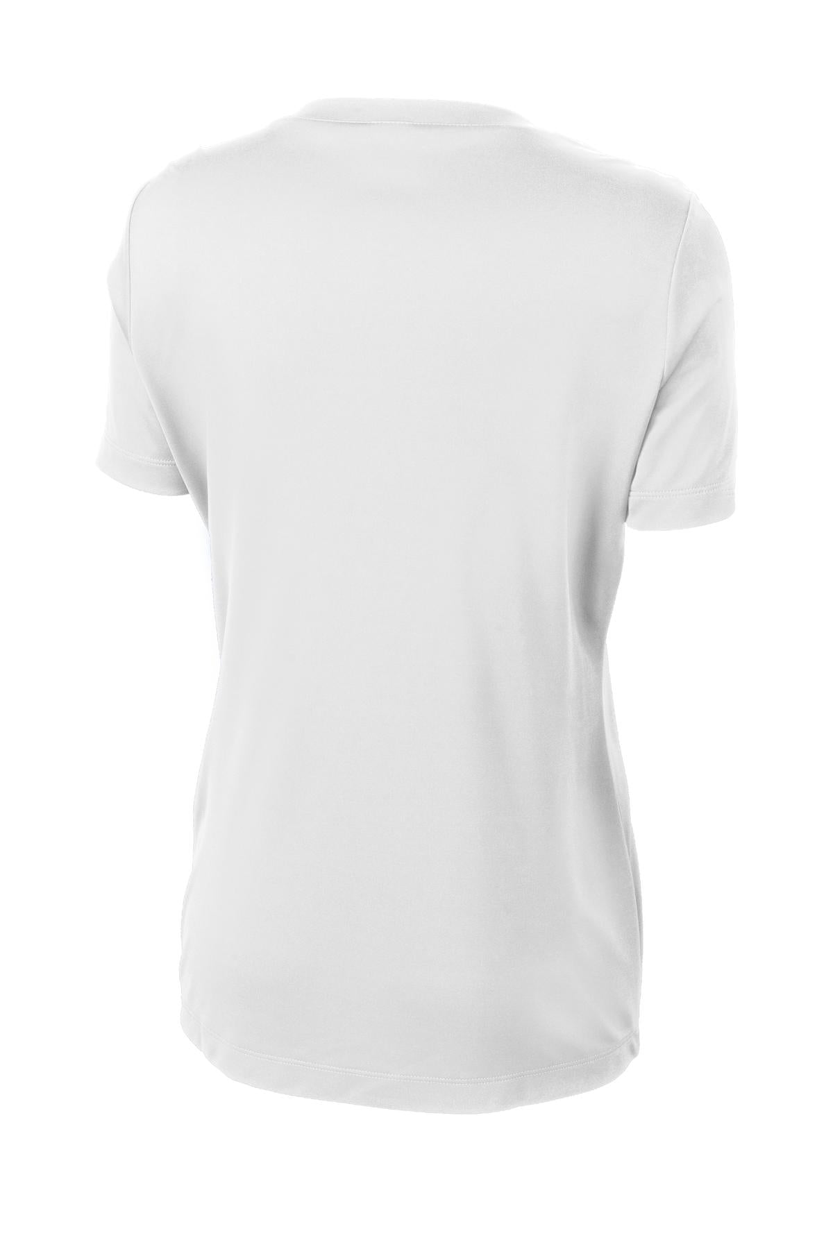Sport-Tek Women's PosiCharge Competitor V-Neck Tee. LST353 White