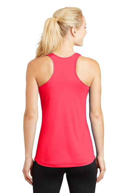 Custom Embroidered Sport-Tek Women's PosiCharge Competitor Racerback Tank. LST356,Hot Coral