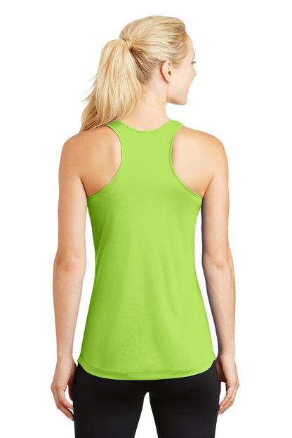 Custom Embroidered Sport-Tek Women's PosiCharge Competitor Racerback Tank. LST356,Lime Shock