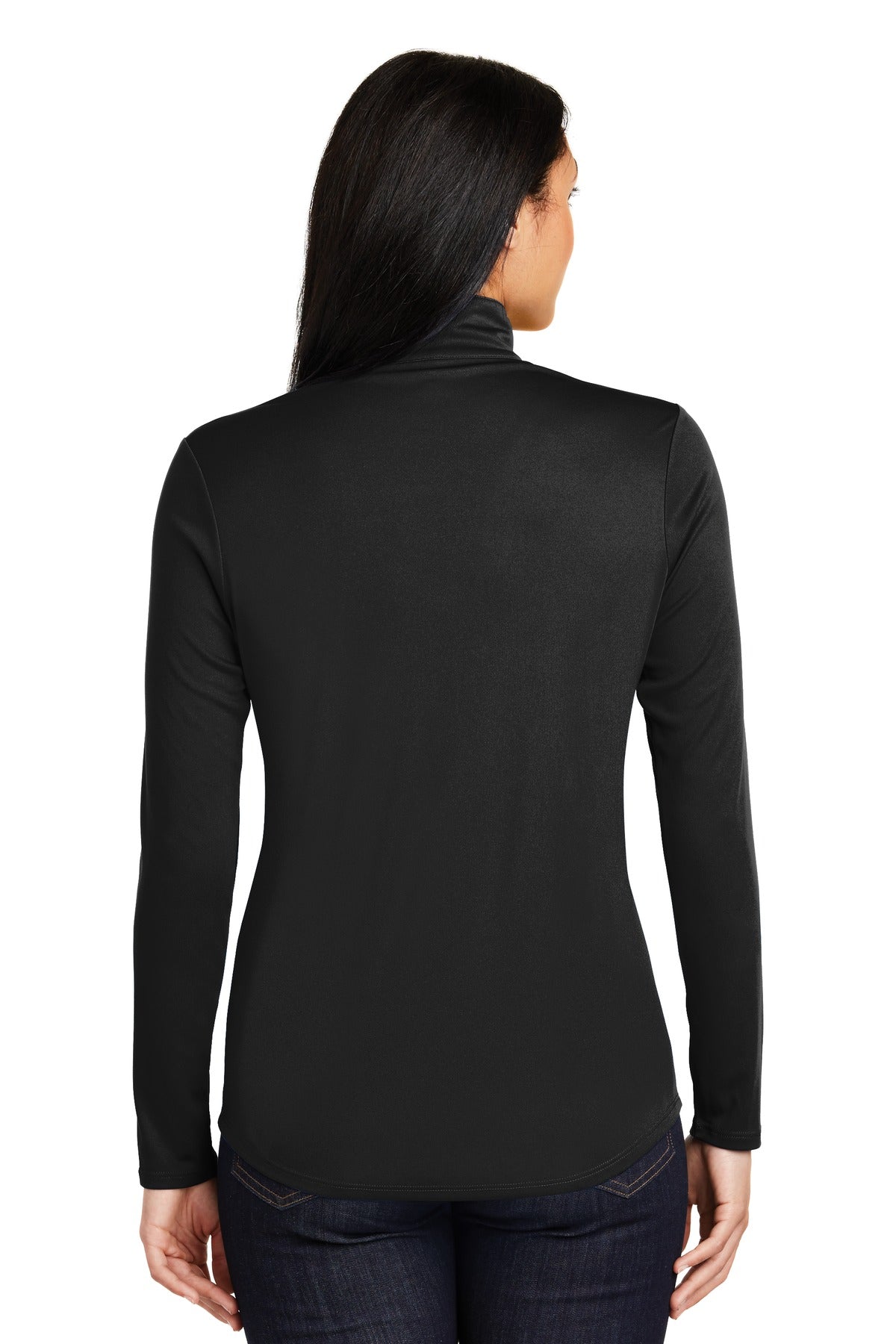 Custom Embroidered Sport-Tek Women's PosiCharge Competitor 1/4-Zip Pullover. LST357,Black