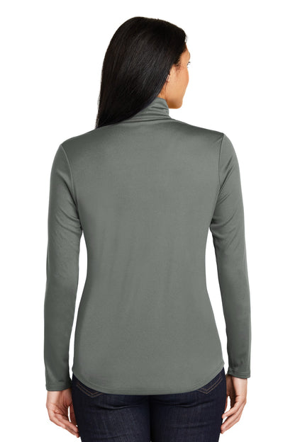 Custom Embroidered Sport-Tek Women's PosiCharge Competitor 1/4-Zip Pullover. LST357,Grey Concrete