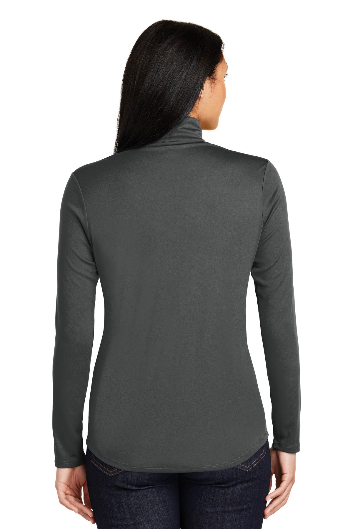 Custom Embroidered Sport-Tek Women's PosiCharge Competitor 1/4-Zip Pullover. LST357,Iron Grey