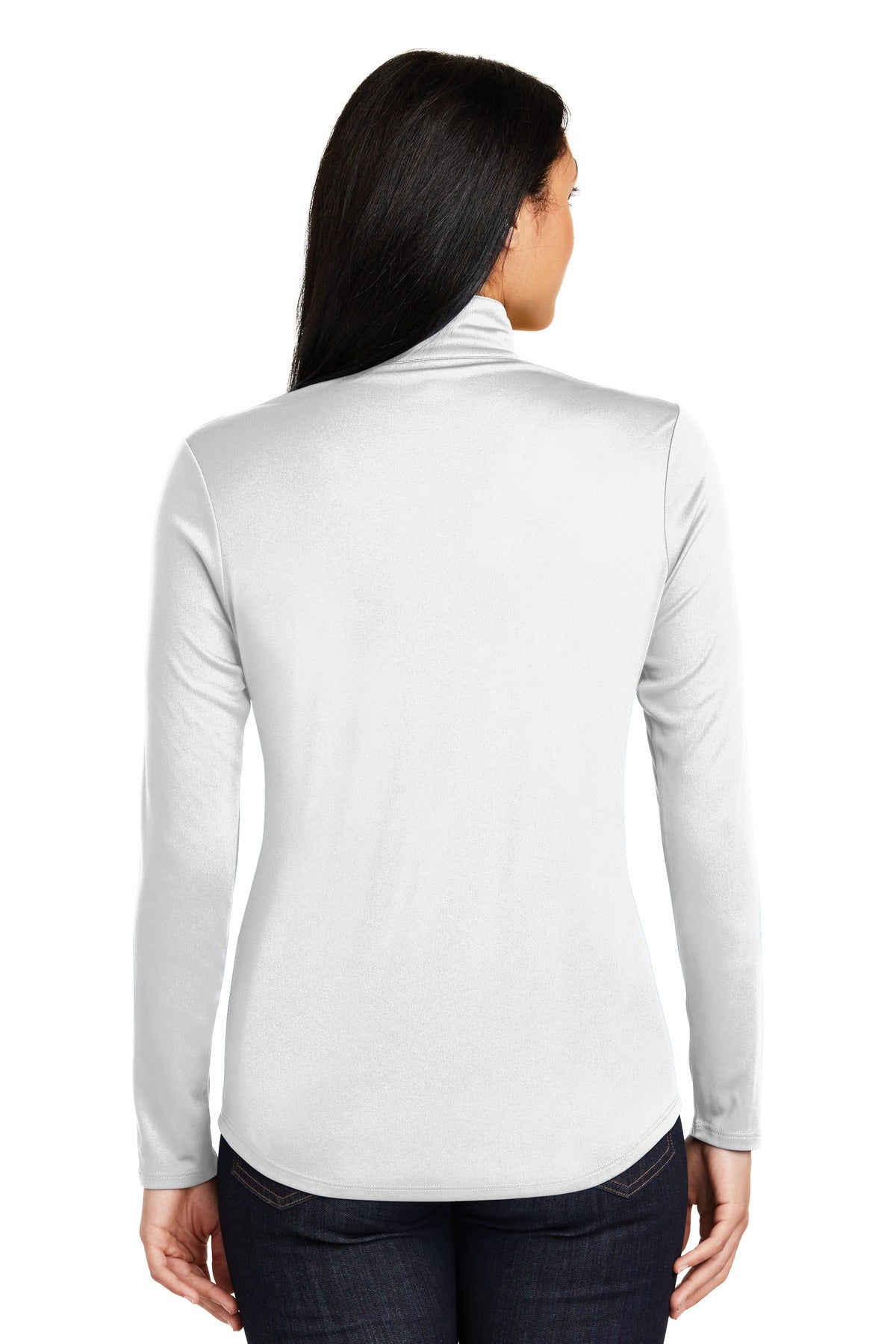 Custom Embroidered Sport-Tek Women's PosiCharge Competitor 1/4-Zip Pullover. LST357,White