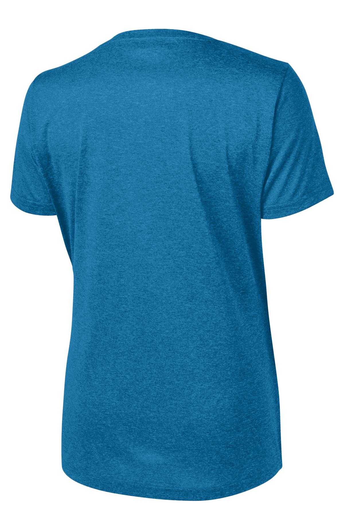 Sport-Tek Women's Heather Contender Scoop Neck Tee. LST360