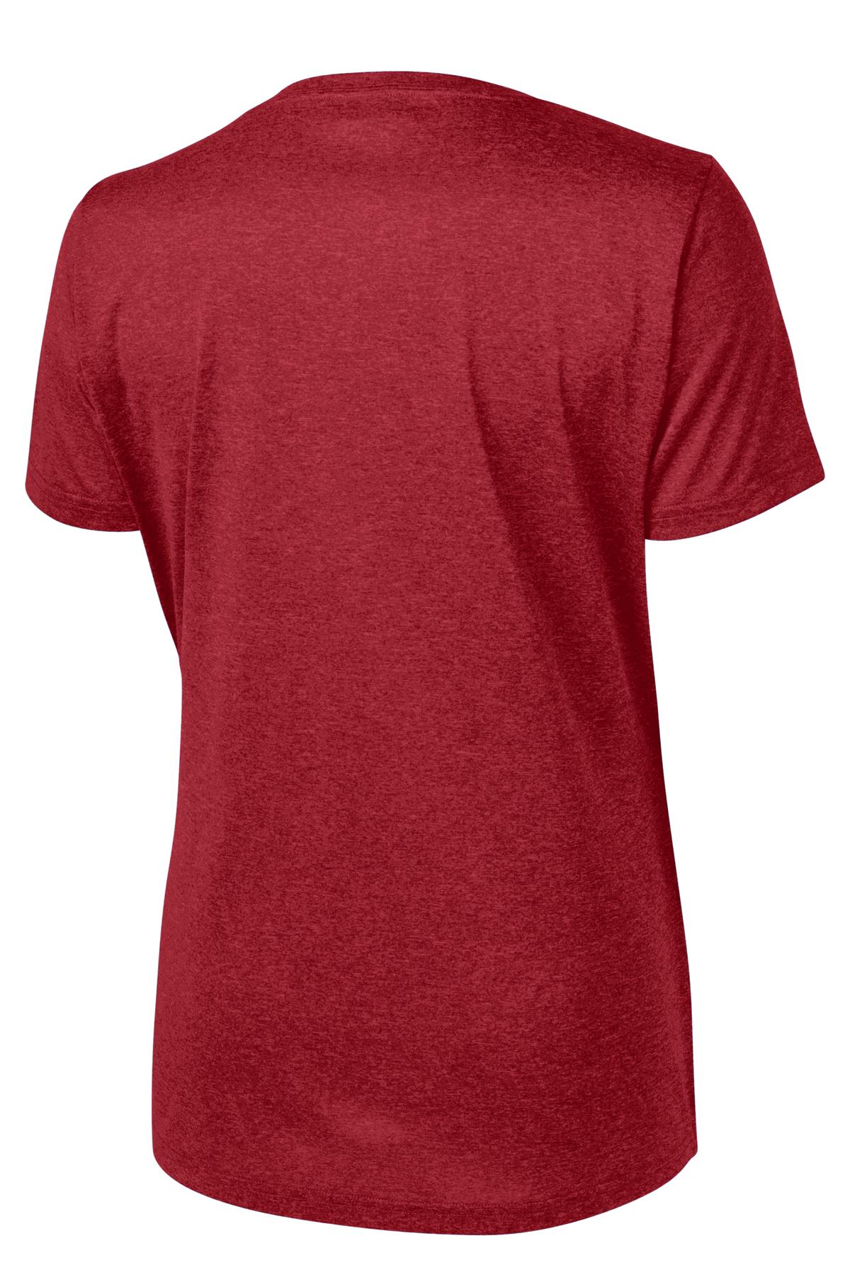 Sport-Tek Women's Heather Contender Scoop Neck Tee. LST360