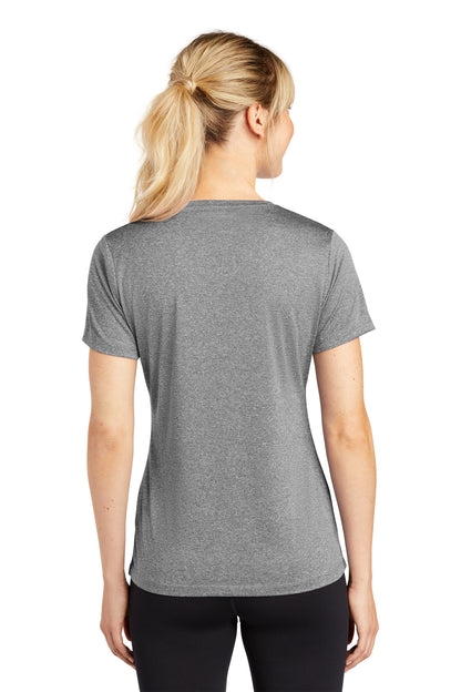 Custom Embroidered Sport-Tek Women's Heather Contender Scoop Neck Tee. LST360,Vintage Heather