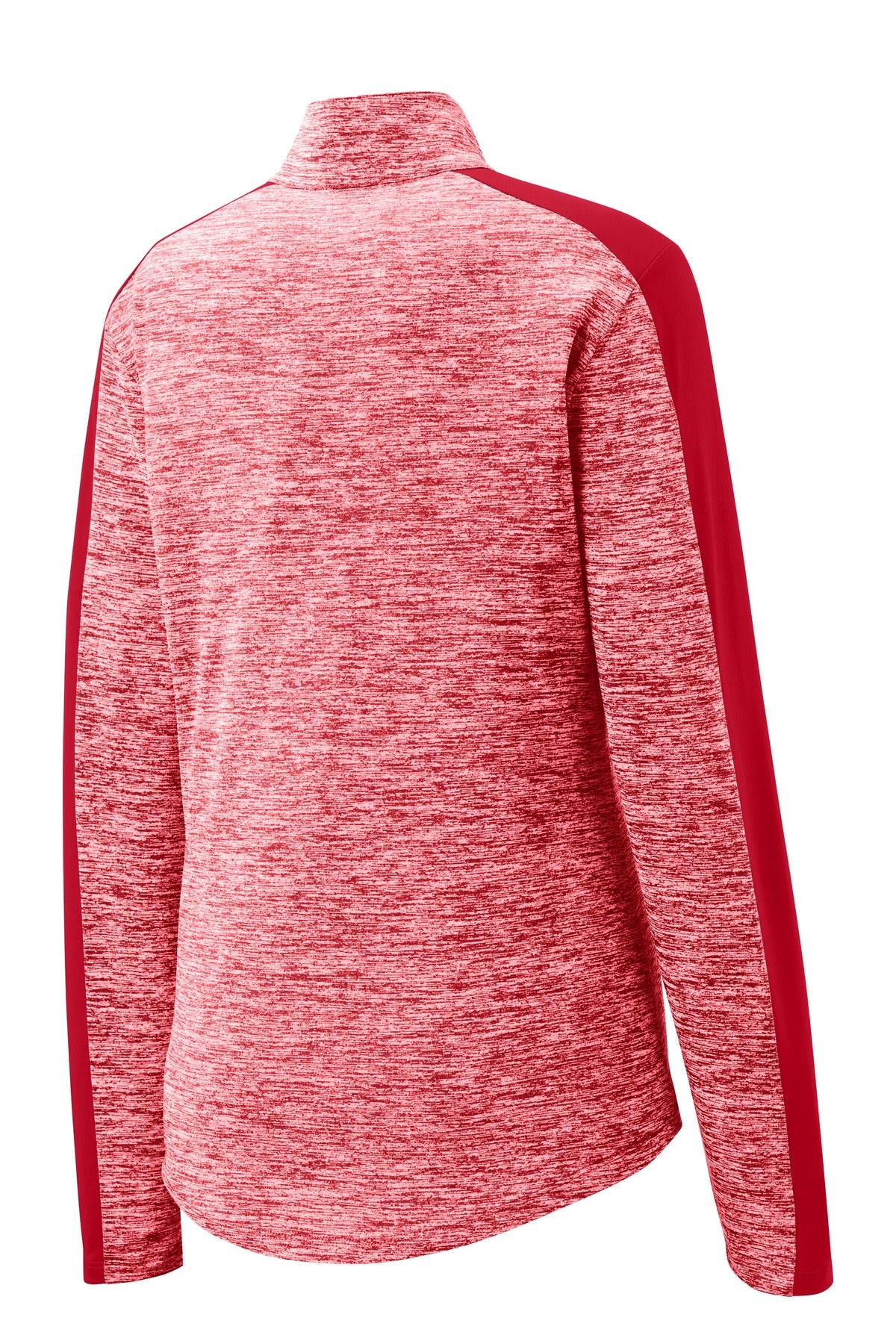 Sport-Tek Women's PosiCharge Electric Heather Colorblock 1/4-Zip Pullover. LST397