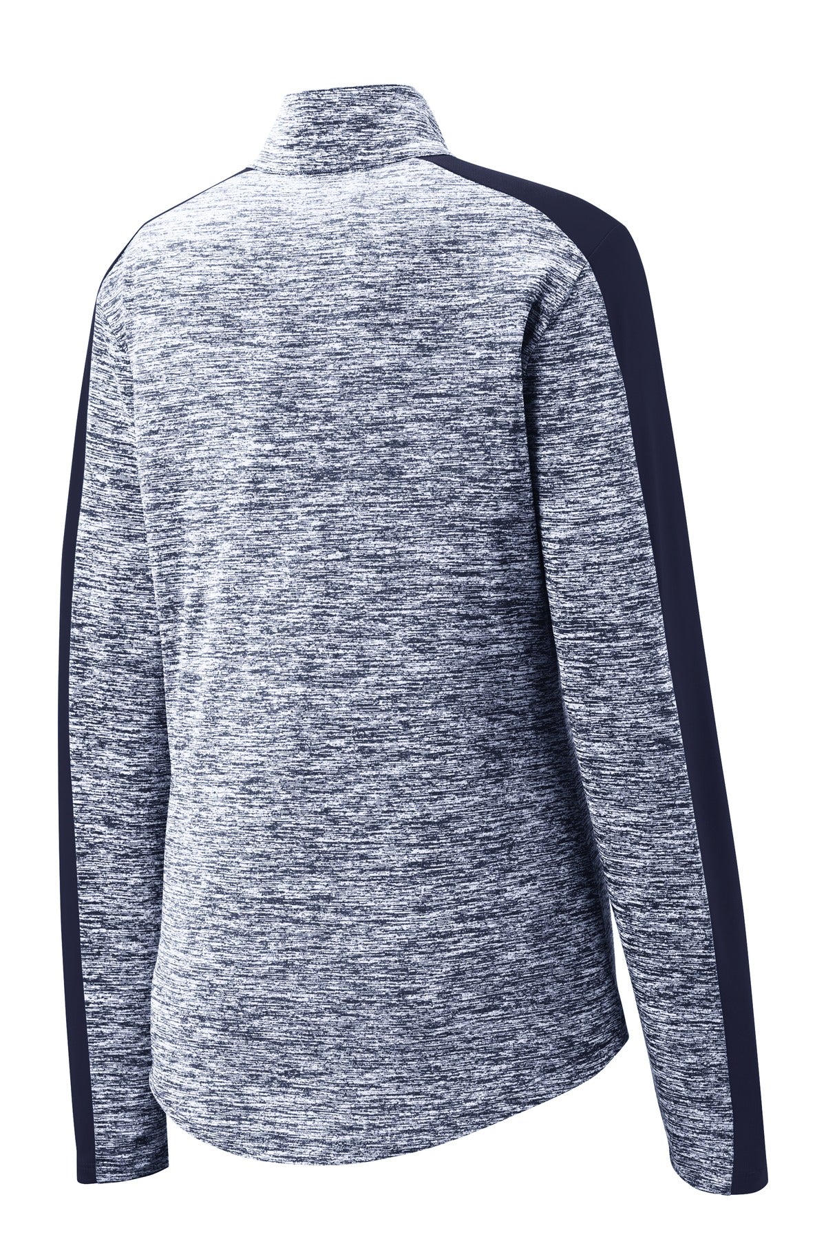 Sport-Tek Women's PosiCharge Electric Heather Colorblock 1/4-Zip Pullover. LST397