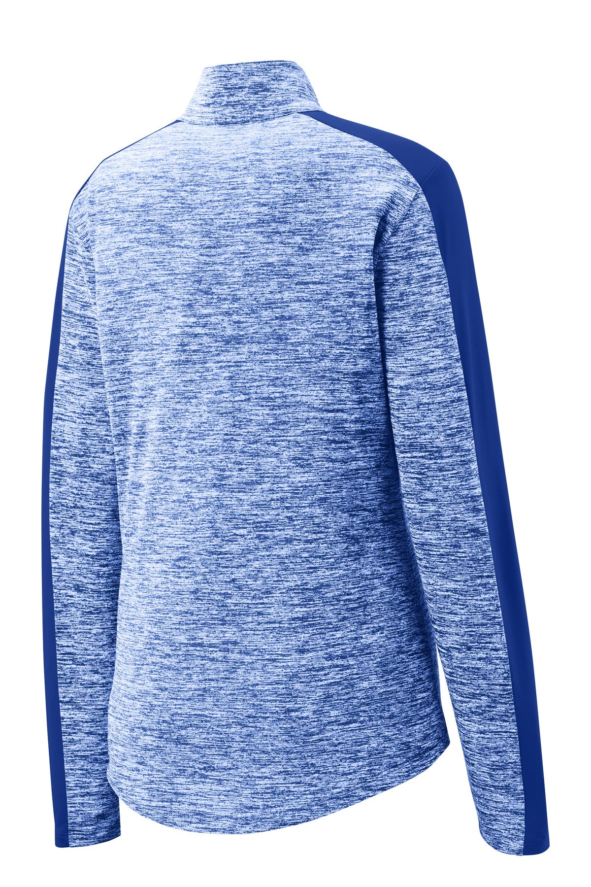 Sport-Tek Women's PosiCharge Electric Heather Colorblock 1/4-Zip Pullover. LST397