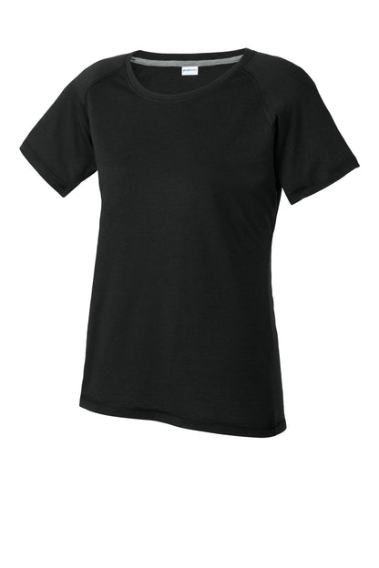 Custom Embroidered Sport-Tek T-Shirts  in Black Triad Solid