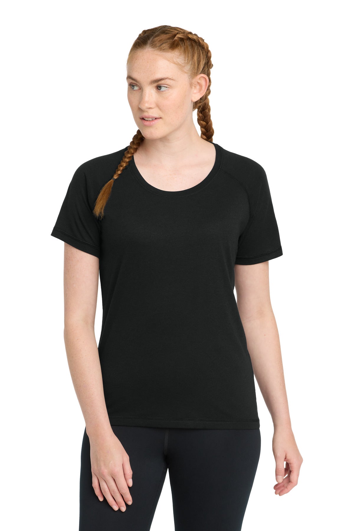 Custom Embroidered Sport-Tek T-Shirts  in Black Triad Solid