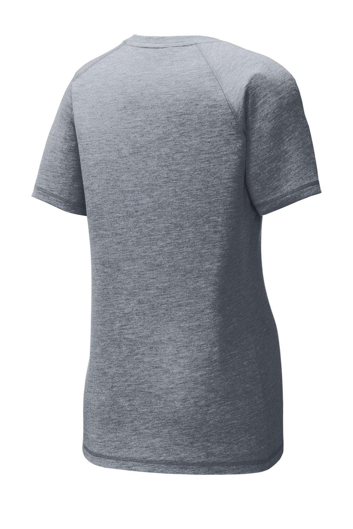 Sport-Tek  Women's PosiCharge  Tri-Blend Wicking Scoop Neck Raglan Tee. LST400