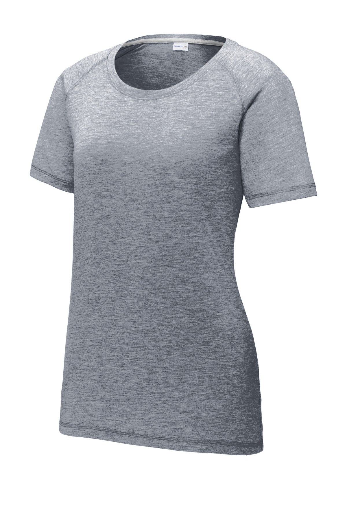 Sport-Tek  Women's PosiCharge  Tri-Blend Wicking Scoop Neck Raglan Tee. LST400