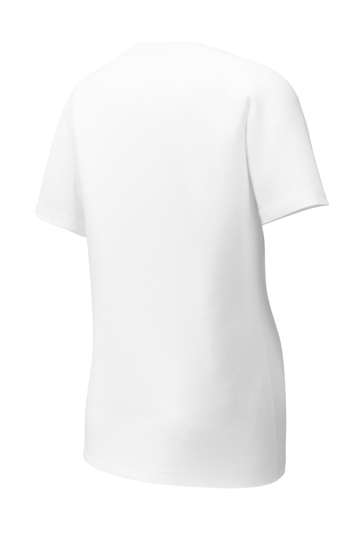 Sport-Tek  Women's PosiCharge  Tri-Blend Wicking Scoop Neck Raglan Tee. LST400