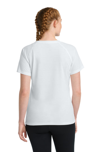 Custom Embroidered Sport-Tek T-Shirts  in White Triad Solid