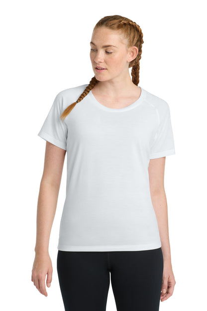 Custom Embroidered Sport-Tek T-Shirts  in White Triad Solid