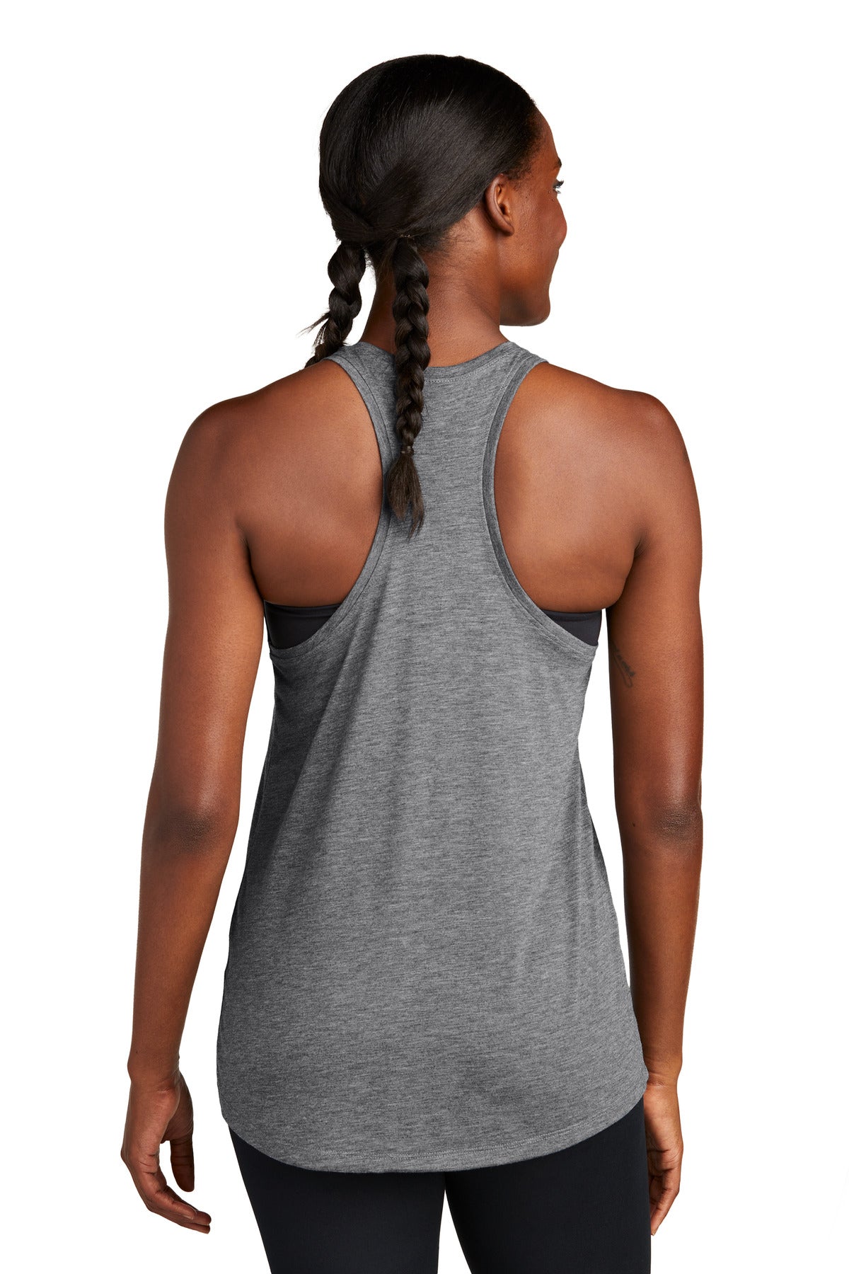 Custom Embroidered Sport-Tek  Women's PosiCharge  Tri-Blend Wicking Tank. LST402,Dark Grey Heather