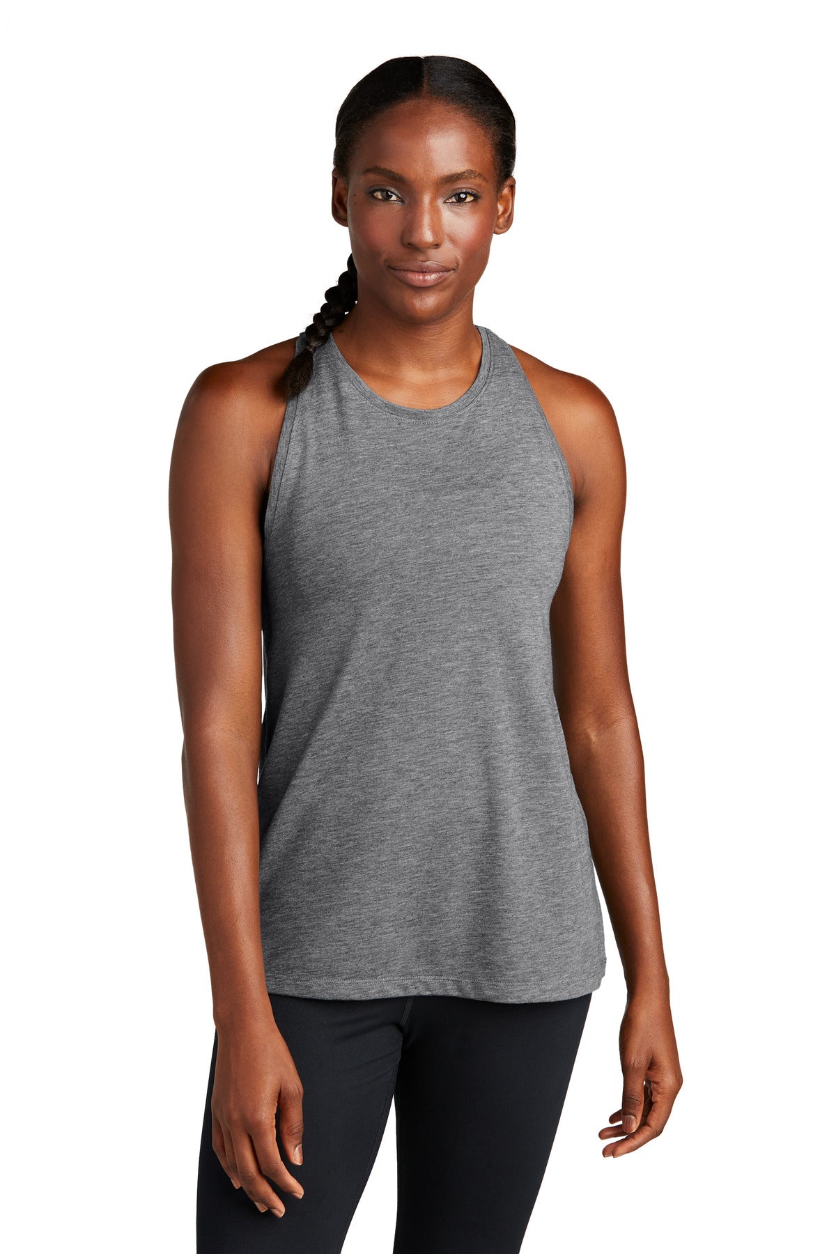 Sport-Tek  Women's PosiCharge  Tri-Blend Wicking Tank. LST402