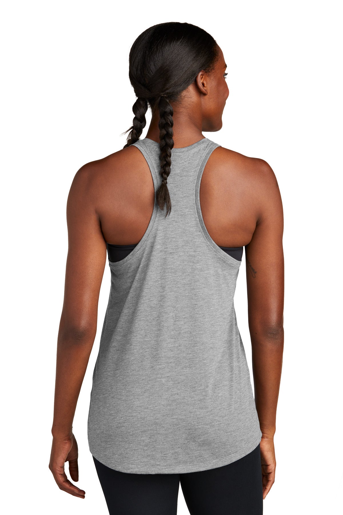 Custom Embroidered Sport-Tek  Women's PosiCharge  Tri-Blend Wicking Tank. LST402,Light Grey Heather