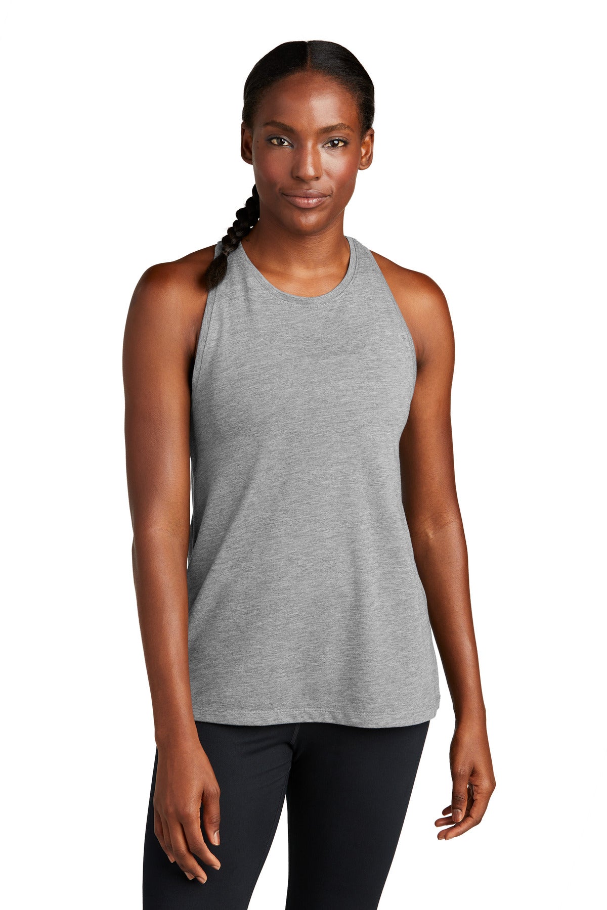 Sport-Tek  Women's PosiCharge  Tri-Blend Wicking Tank. LST402
