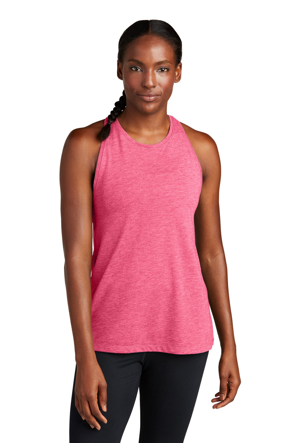Sport-Tek  Women's PosiCharge  Tri-Blend Wicking Tank. LST402