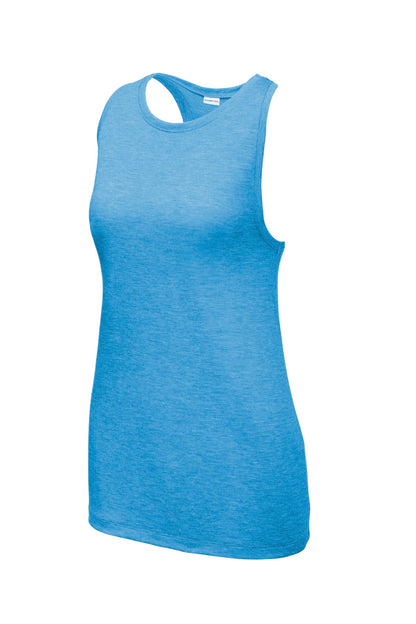Sport-Tek  Women's PosiCharge  Tri-Blend Wicking Tank. LST402