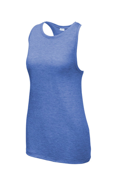 Sport-Tek  Women's PosiCharge  Tri-Blend Wicking Tank. LST402