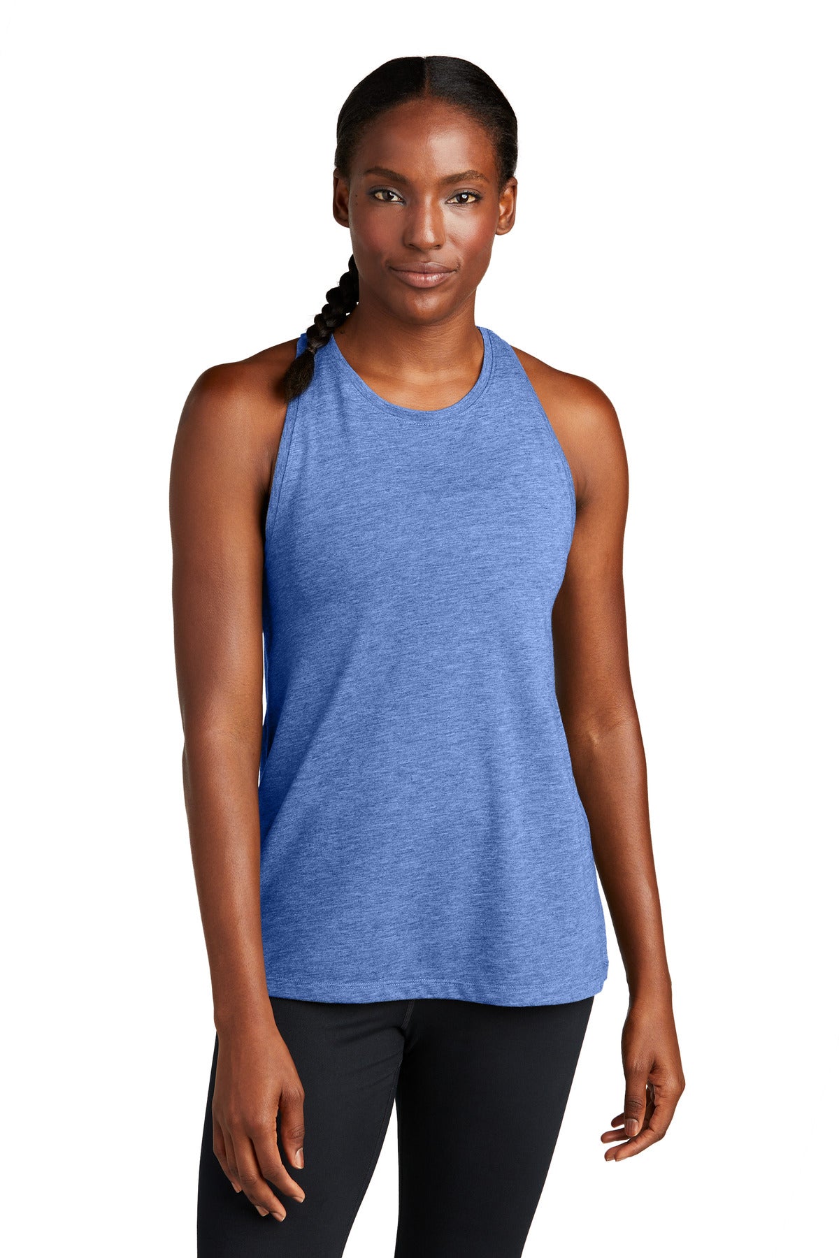 Sport-Tek  Women's PosiCharge  Tri-Blend Wicking Tank. LST402