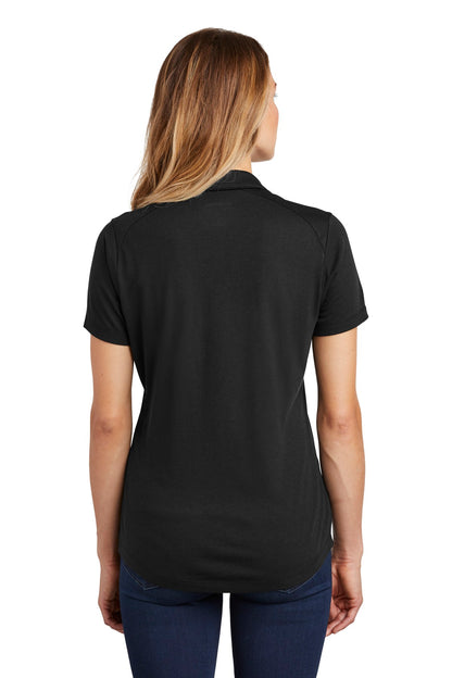 Custom Embroidered Sport-Tek  Women's PosiCharge  Tri-Blend Wicking Polo. LST405,Black Triad Solid