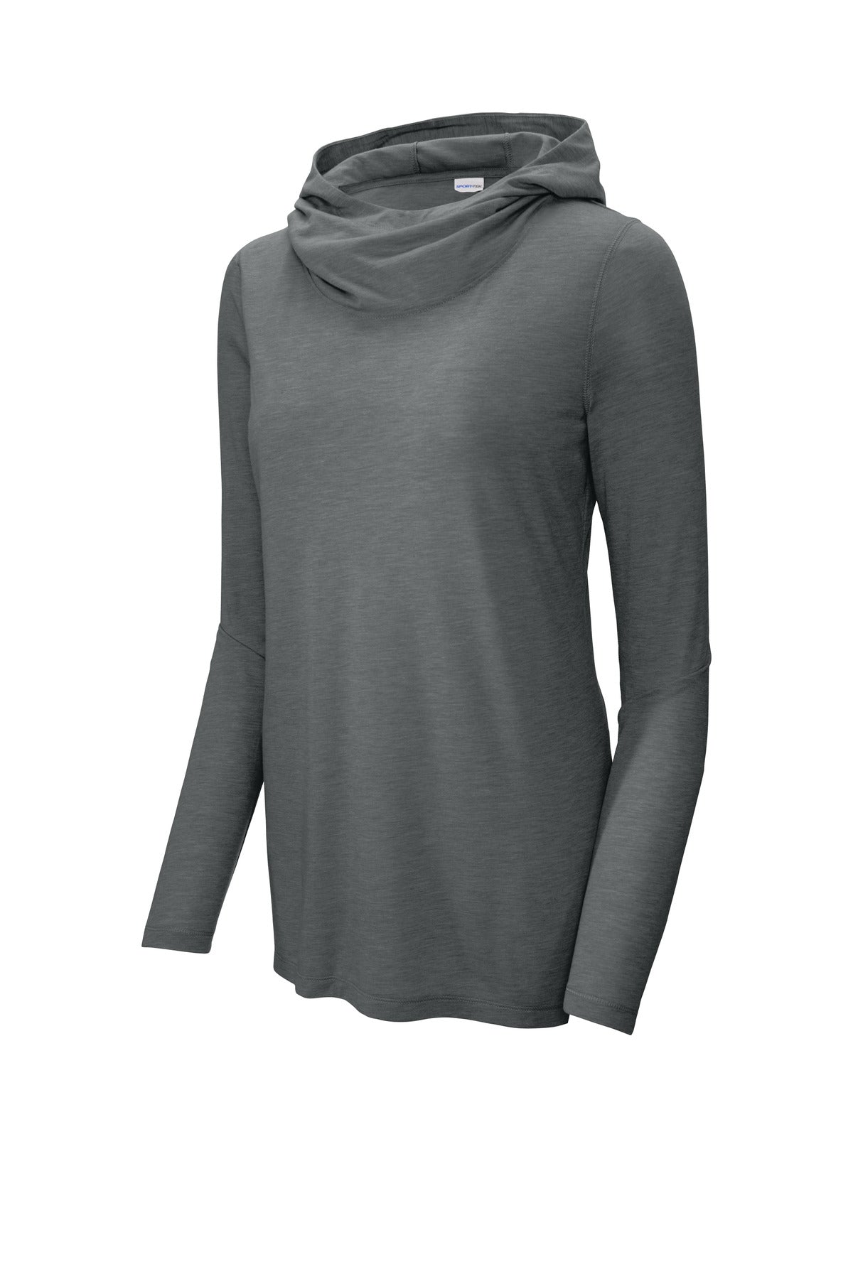 Sport-Tek Women's PosiCharge  Tri-Blend Wicking Long Sleeve Hoodie LST406
