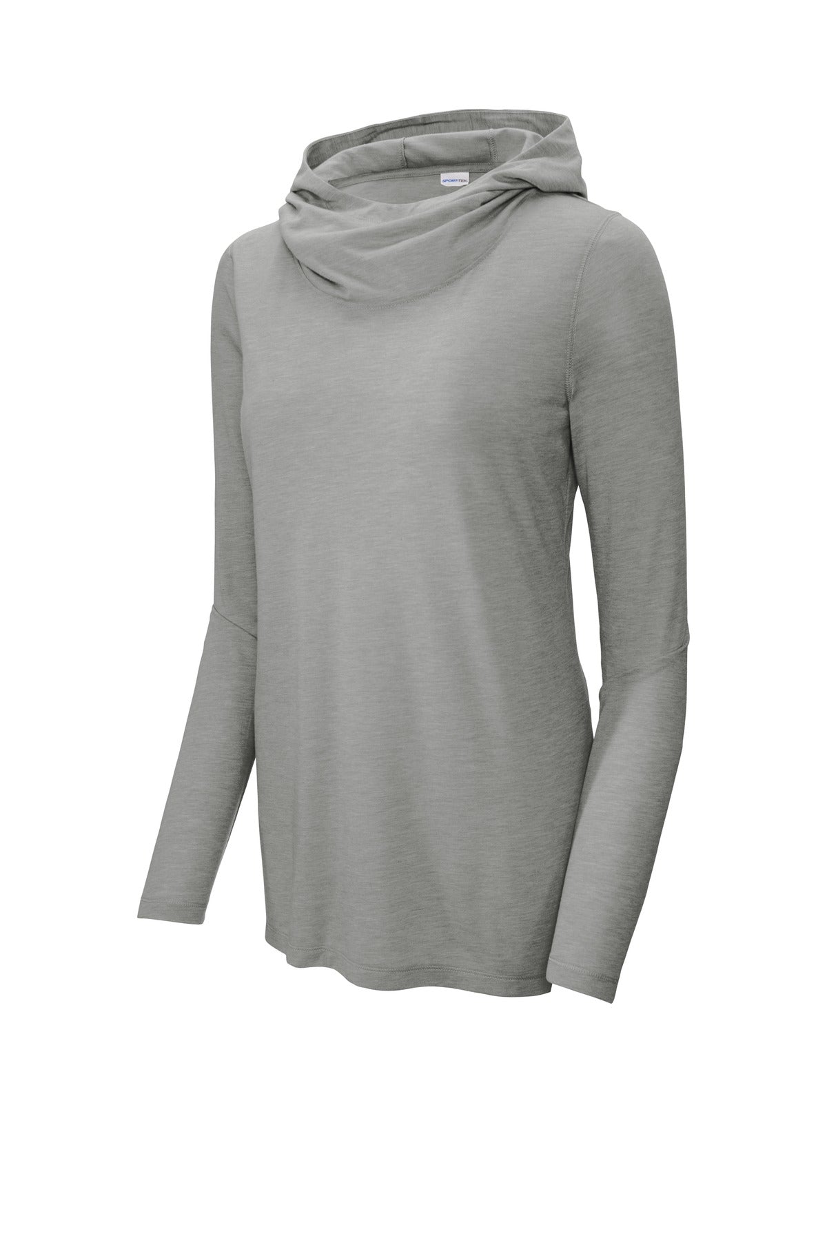 Sport-Tek Women's PosiCharge  Tri-Blend Wicking Long Sleeve Hoodie LST406