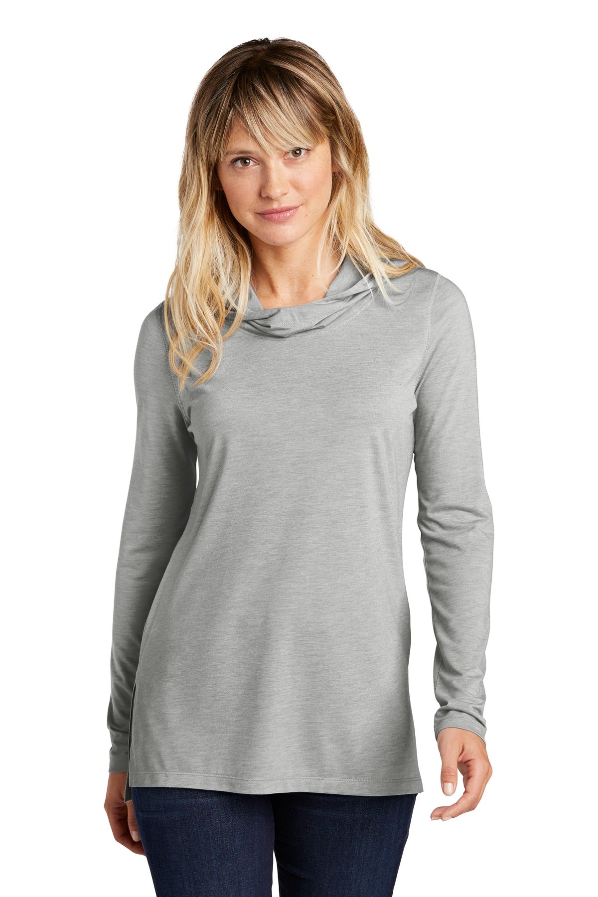 Sport-Tek Women's PosiCharge  Tri-Blend Wicking Long Sleeve Hoodie LST406