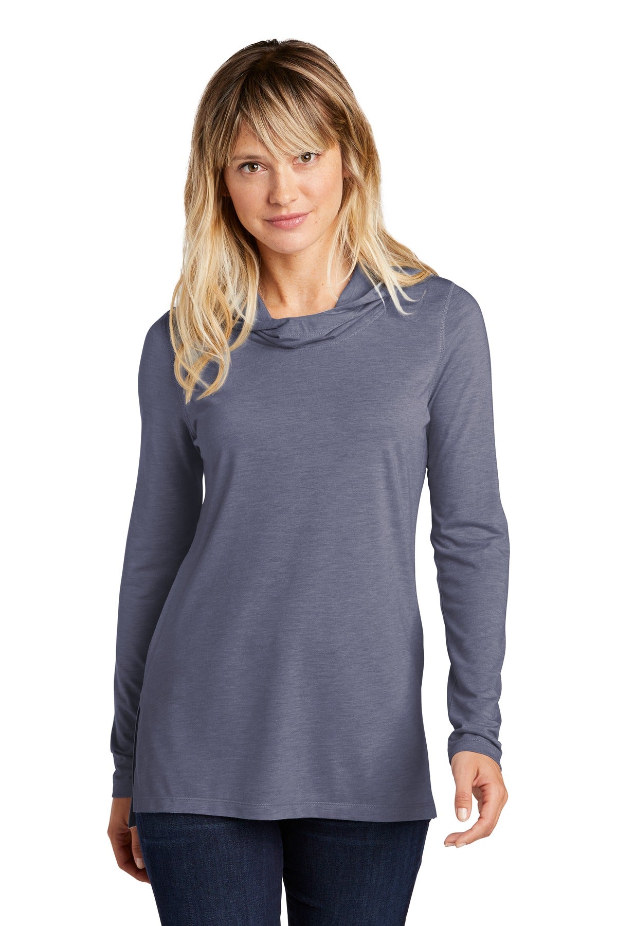 Sport-Tek Women's PosiCharge  Tri-Blend Wicking Long Sleeve Hoodie LST406